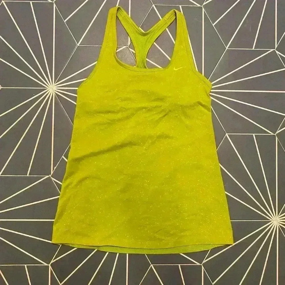 Nike Tops - Nike sports tank in lime green.